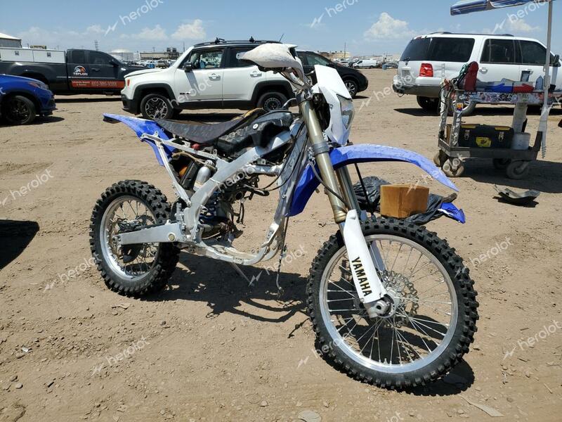 YAMAHA WR450 F 2012 blue dirt gas JYACJ16Y8CA001615 photo #1