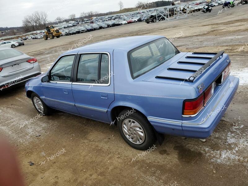 DODGE SPIRIT 1992 blue  gas 1B3XA46K5NF128235 photo #3