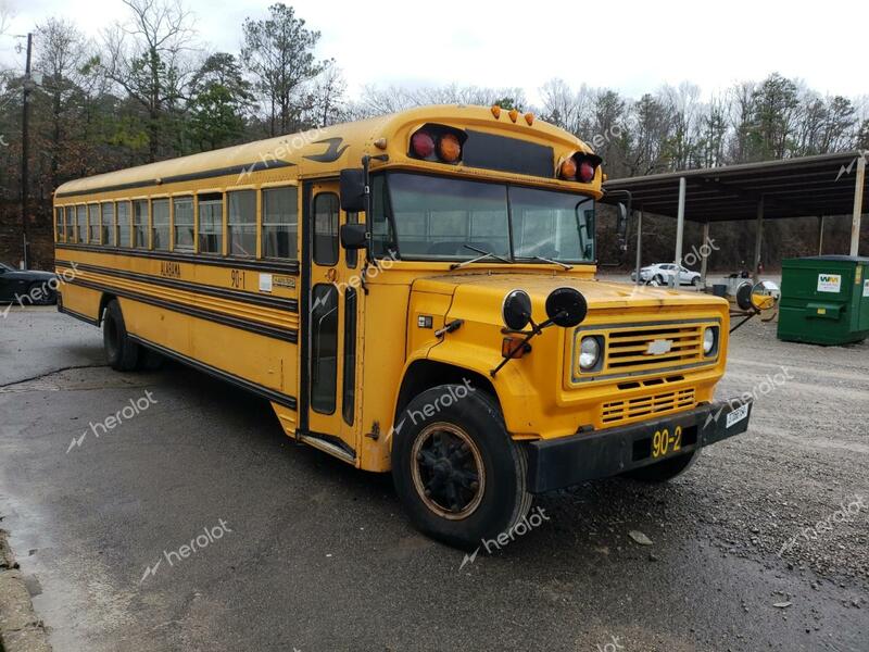 BLUE BIRD SCHOOL BUS 1990 yellow bus gas 1GBM6P1B2LV110729 photo #1