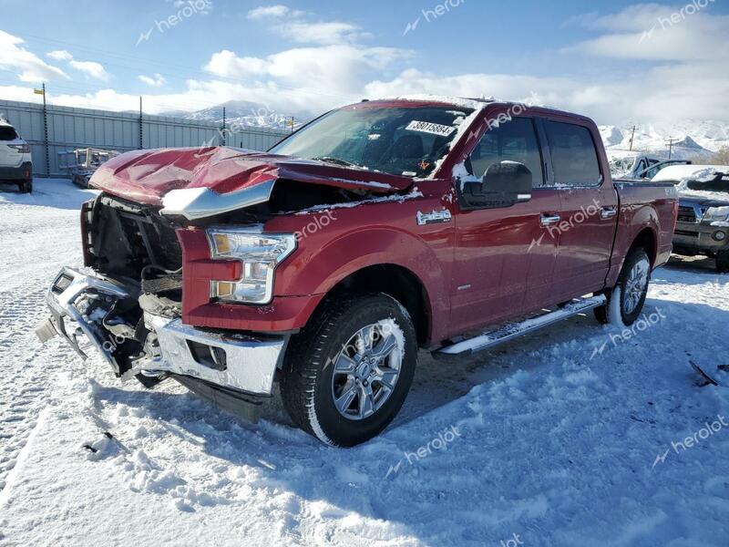 FORD F150 LARIA 2017 red  gas 1FTEW1EPXHKD52521 photo #1