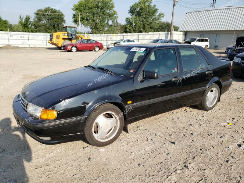 SAAB 9000 AERO 1994 black hatchbac gas YS3CN65R7R1023459 photo #1