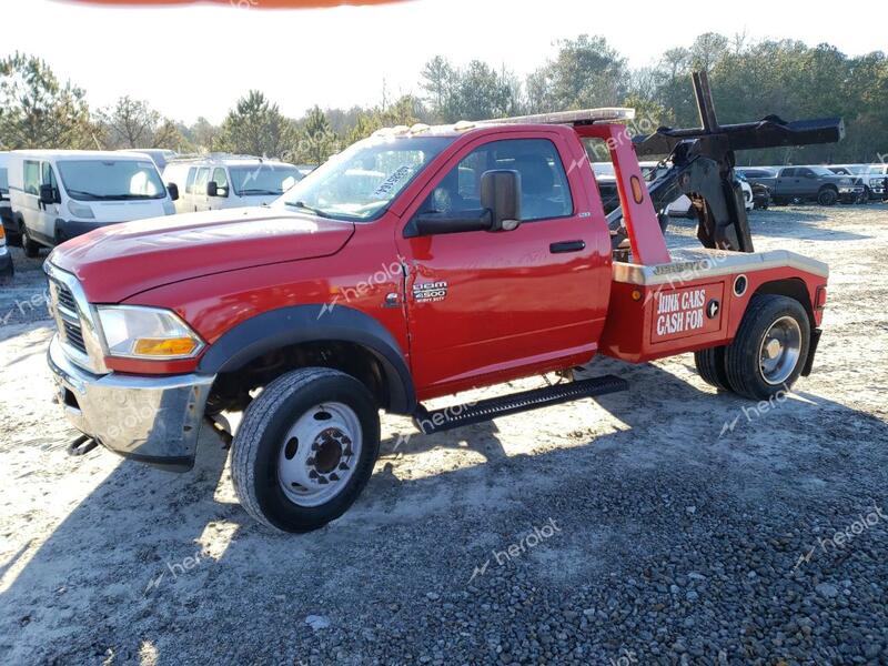 DODGE RAM 4500 S 2011 red chassis diesel 3D6WA6EL5BG506655 photo #1