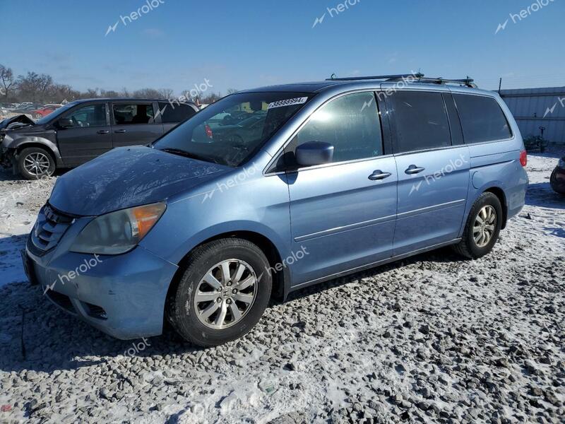 HONDA ODYSSEY EX 2008 teal  gas 5FNRL38648B029510 photo #1