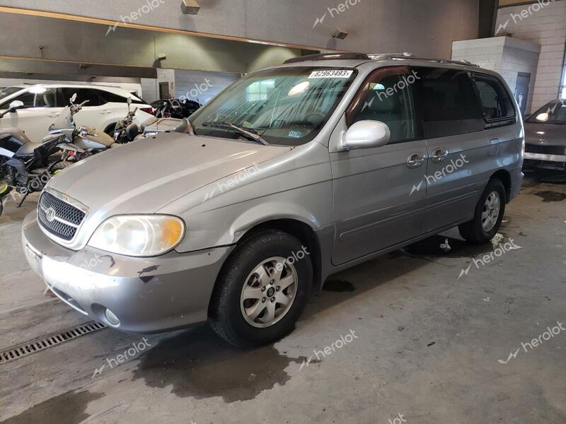 KIA SEDONA 2004 silver  gas KNDUP131946569536 photo #1