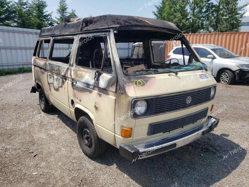 VOLKSWAGEN VANAGON CA 1983 burn  gas WV2ZB0257DH077886 photo #1