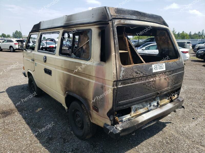 VOLKSWAGEN VANAGON CA 1983 burn  gas WV2ZB0257DH077886 photo #4