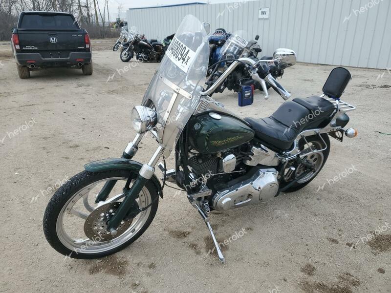 HARLEY-DAVIDSON FXSTC 1996 green   4EMEL2E22RN147669 photo #3