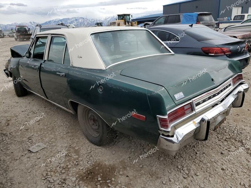 PLYMOUTH VALIANT 1974 green   VP41G4R314038 photo #3