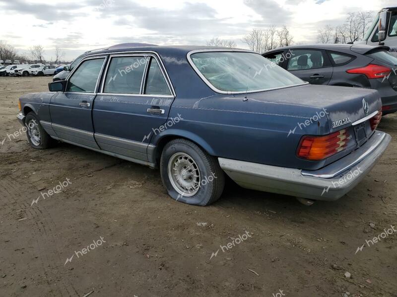 MERCEDES-BENZ 380 SEL 1983 blue  gas WDBCA33A7DB049270 photo #3