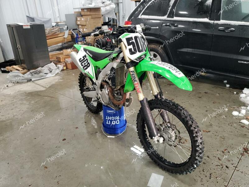 KAWASAKI KX450 F 2019 green  gas JKAKXGJC0KA007236 photo #1