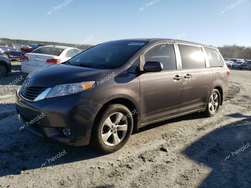 TOYOTA SIENNA 2015 gray sports v gas 5TDZK3DC4FS570791 photo #1