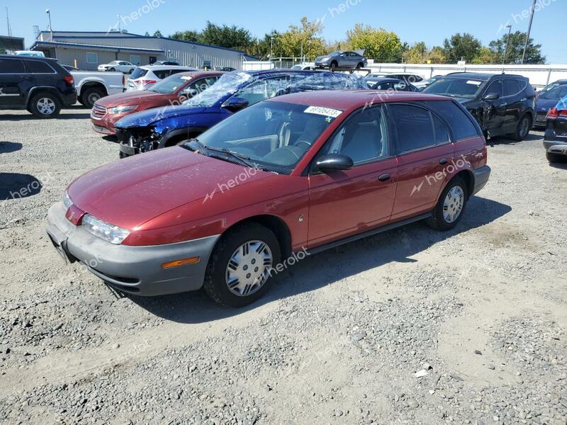 SATURN SW1 1997 burgundy  gas 1G8ZH8284VZ321585 photo #1