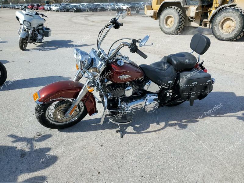 HARLEY-DAVIDSON FLSTC 2010 maroon  gas 1HD1BW512AB022279 photo #3