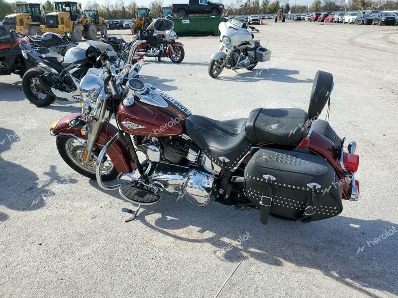 HARLEY-DAVIDSON FLSTC 2010 maroon  gas 1HD1BW512AB022279 photo #4