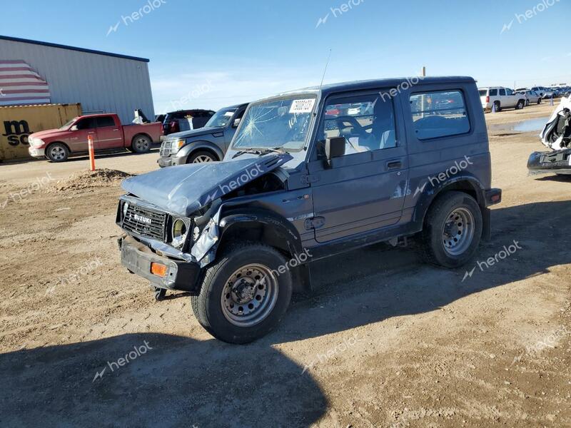 SUZUKI SAMURAI 1986 blue  gas JS4JC51V2G4107389 photo #1