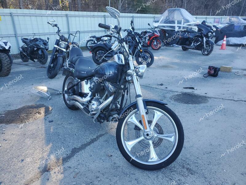 HARLEY-DAVIDSON FXSTC 2009 blue  gas 1HD1JL5129Y045877 photo #1