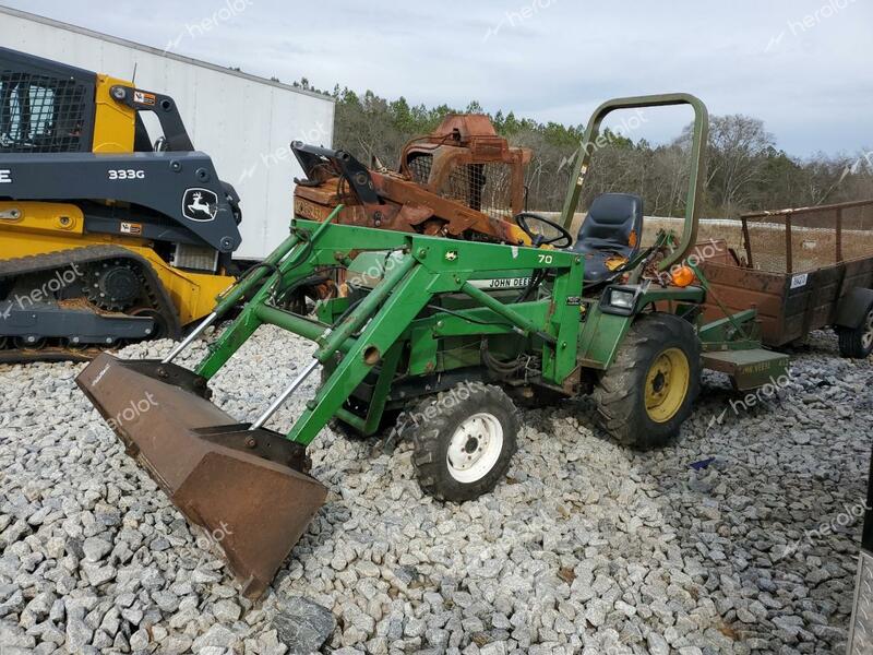 JOHN DEERE TRACTOR 1989 green   M00755D436463 photo #3