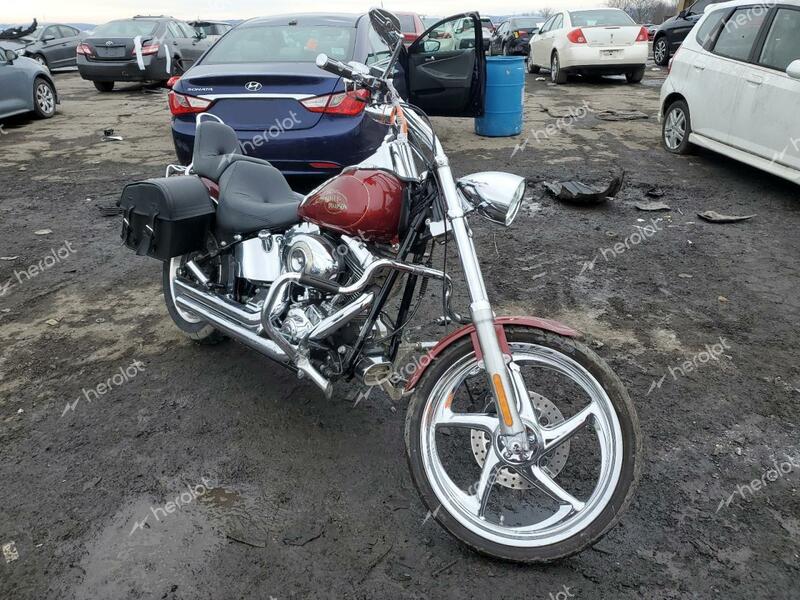 HARLEY-DAVIDSON FXSTC 2009 burgundy  gas 1HD1JL5199Y041762 photo #1