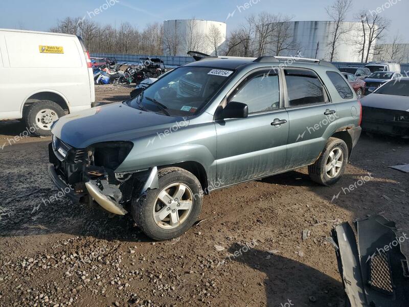 KIA SPORTAGE L 2009 blue  gas KNDJE723097622687 photo #1