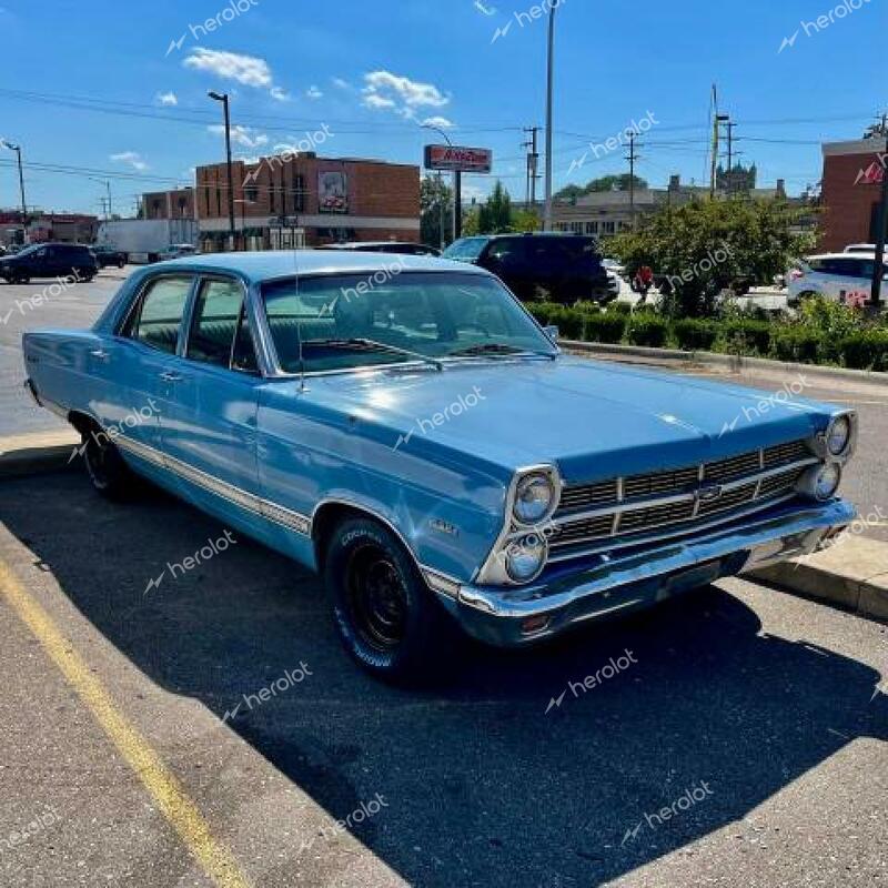 FORD FAIRLANE 1967 blue   7A34C156747 photo #1