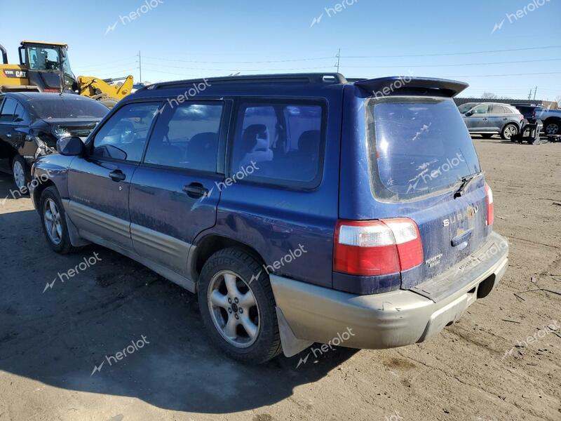 SUBARU FORESTER S 2001 blue 4dr spor gas JF1SF65511H764088 photo #4