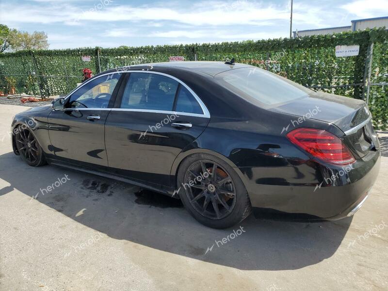 MERCEDES-BENZ S 450 2018 black  gas WDDUG6GB9JA367360 photo #3