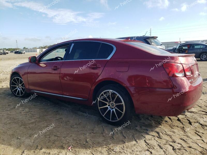 LEXUS GS 460 2008 red  gas JTHBL96S685000563 photo #3