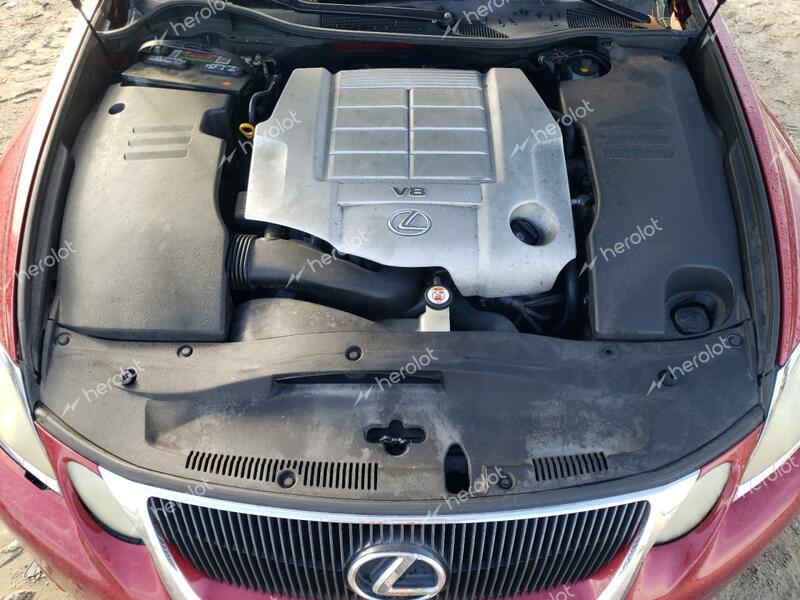 LEXUS GS 460 2008 red  gas JTHBL96S685000563 photo #4