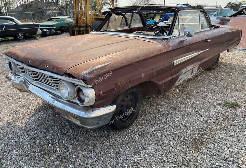 FORD GALAXIE500 1964 maroon   4G69X145429 photo #3