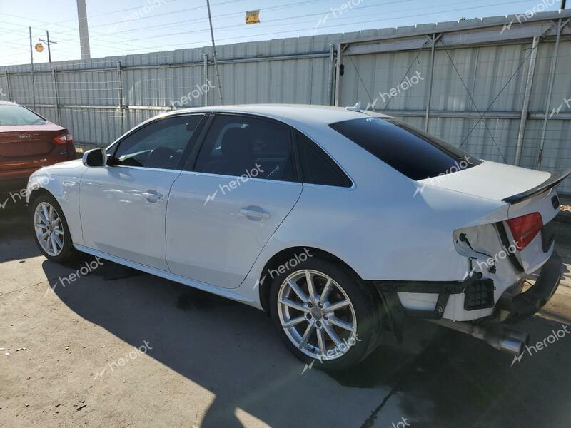 AUDI A4 PREMIUM 2014 white  flexible fuel WAUFFAFL9EN017791 photo #3