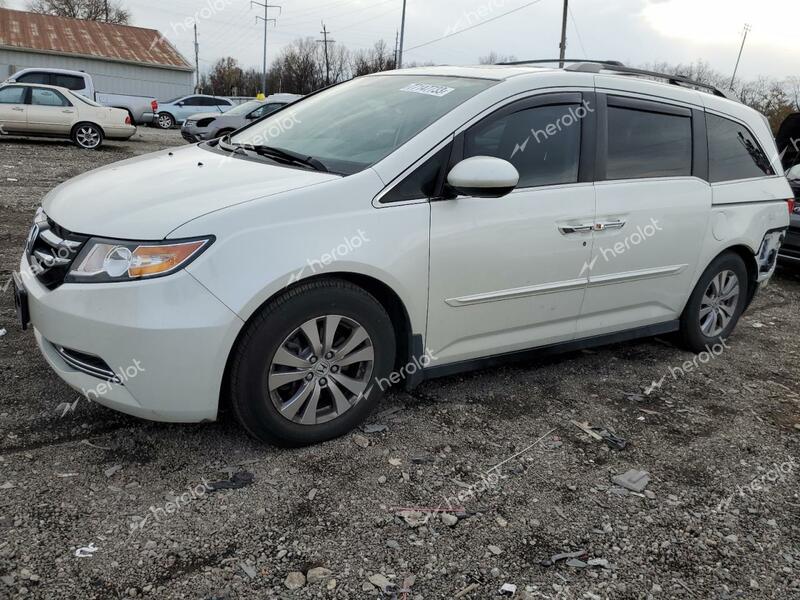 HONDA ODYSSEY EX 2014 white  gas 5FNRL5H61EB014602 photo #1