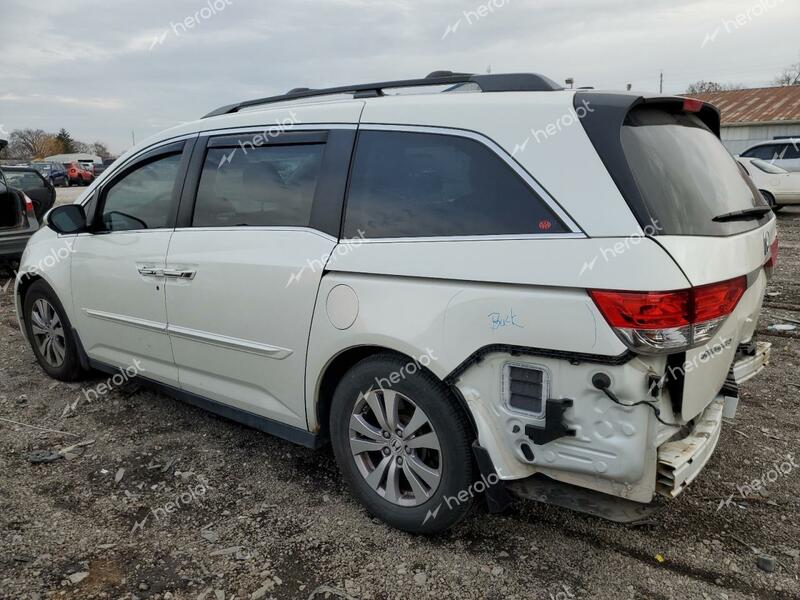 HONDA ODYSSEY EX 2014 white  gas 5FNRL5H61EB014602 photo #3