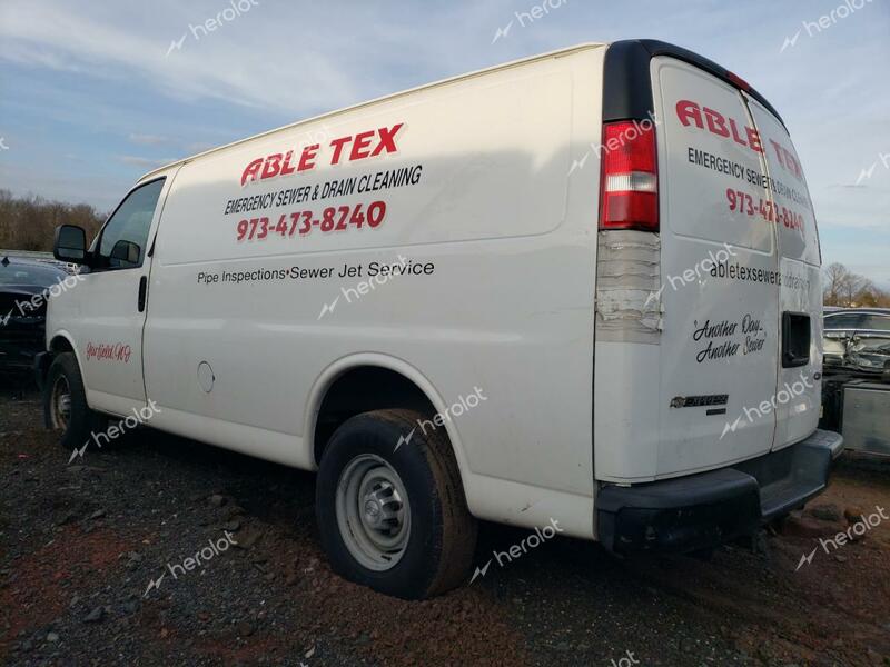 CHEVROLET CHEVY VAN 2015 white  flexible fuel 1GCWGFCF2F1227914 photo #3