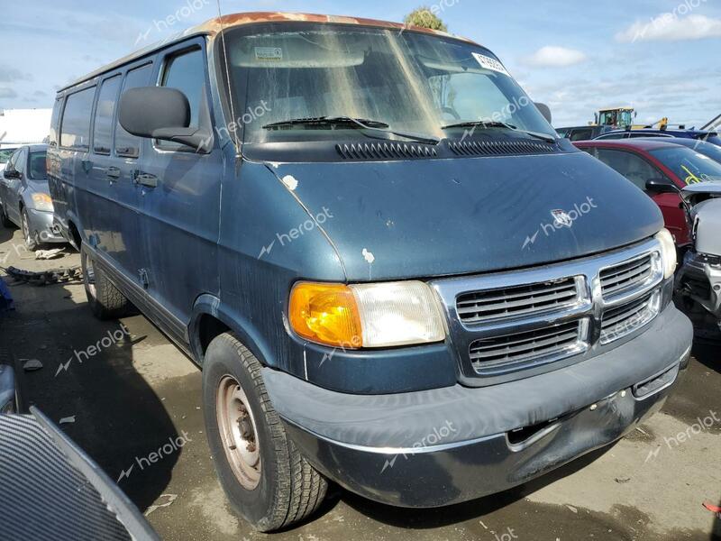 DODGE RAM 3500 2002 blue  gas 2B5WB35Z12K108960 photo #1