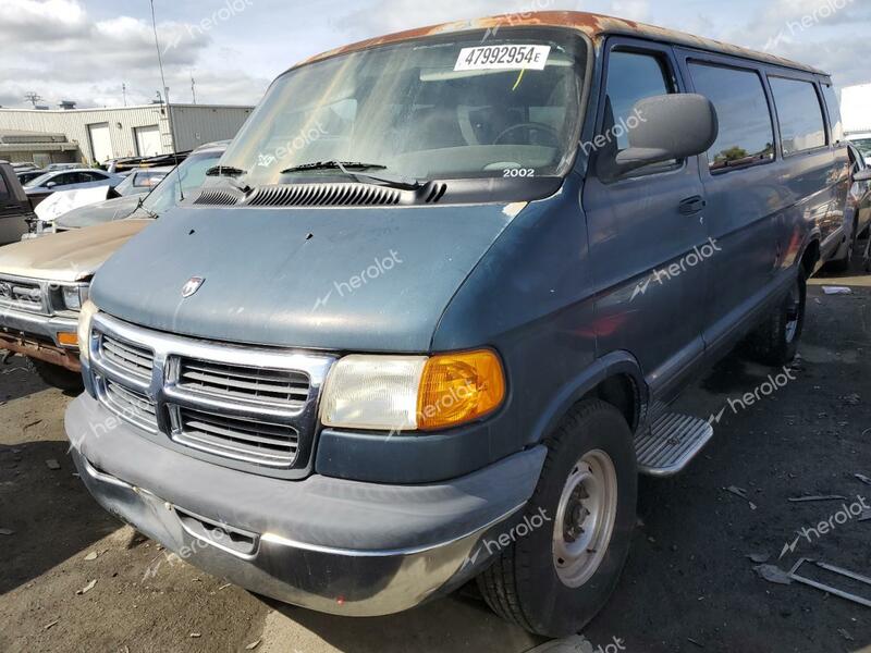 DODGE RAM 3500 2002 blue  gas 2B5WB35Z12K108960 photo #3