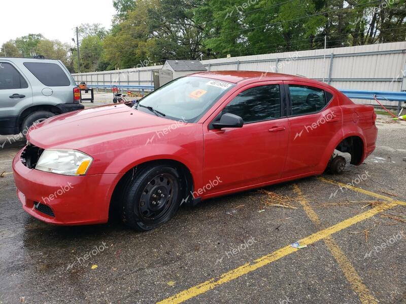 DODGE AVENGER 2014 red  gas 1C3CDZAB0EN107151 photo #1