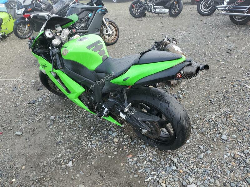 KAWASAKI ZX600 P 2007 green  gas JKAZX4P137A011761 photo #4