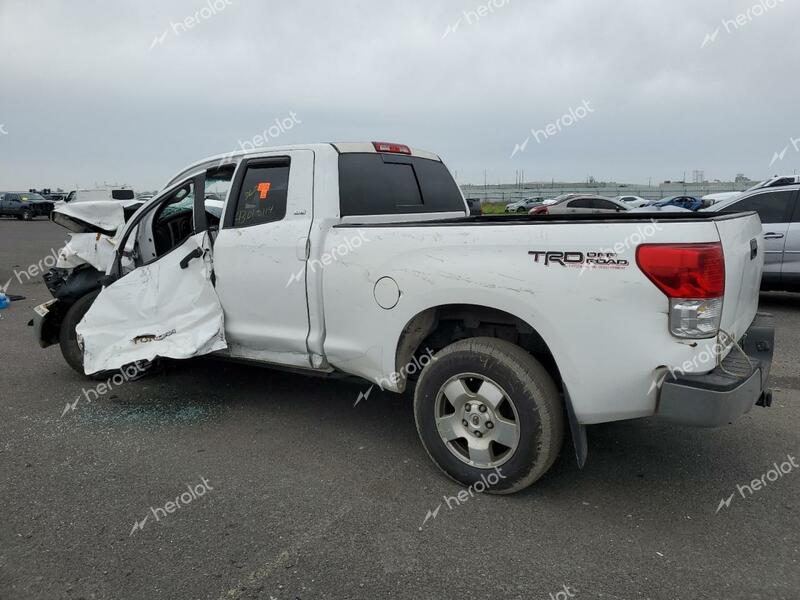 TOYOTA TUNDRA DOU 2010 white  gas 5TFRY5F16AX083536 photo #3