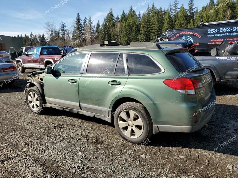 SUBARU OUTBACK 2. 2010 green  gas 4S4BRBGCXA3377294 photo #3