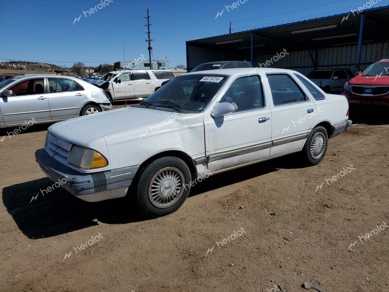 FORD TEMPO 1987 white  gas 1FABP39S8HK259058 photo #1