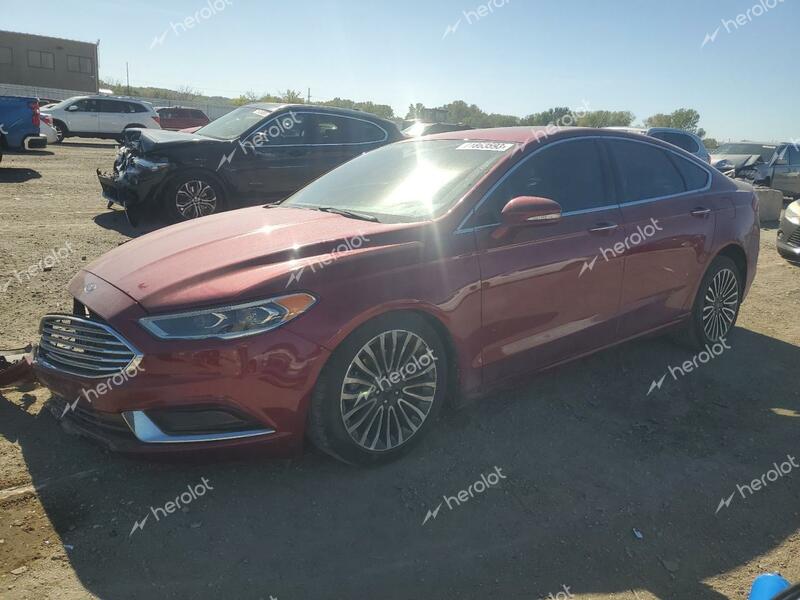 FORD FUSION SE 2018 red  gas 3FA6P0HD2JR126901 photo #1