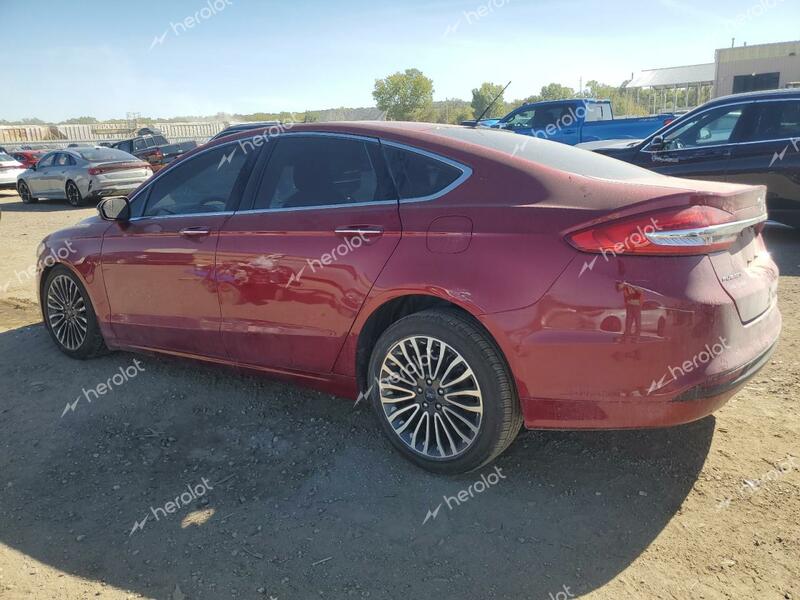 FORD FUSION SE 2018 red  gas 3FA6P0HD2JR126901 photo #3