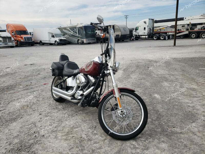 HARLEY-DAVIDSON FXSTC 2009 red road/str gas 1HD1JL5129Y029842 photo #1