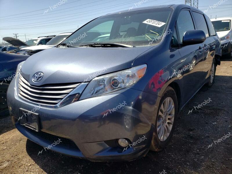 TOYOTA SIENNA XLE 2015 gray  gas 5TDYK3DC0FS547178 photo #1