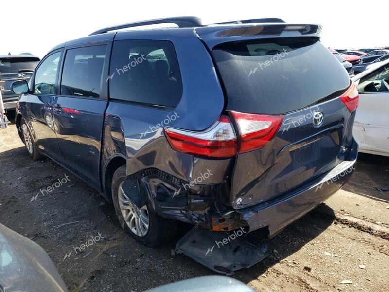 TOYOTA SIENNA XLE 2015 gray  gas 5TDYK3DC0FS547178 photo #3