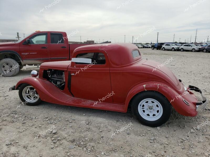 FORD COUP 1934 red   18343769827 photo #3