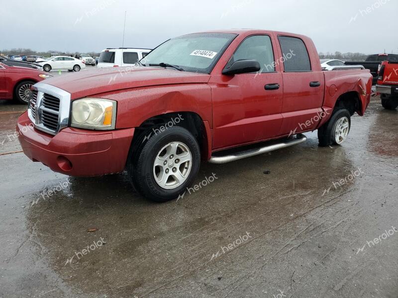 DODGE DAKOTA QUA 2006 red crew pic gas 1D7HE48N86S641069 photo #3