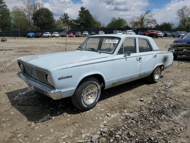 PLYMOUTH VALIANT 1966 blue   VL41A62584772 photo #1