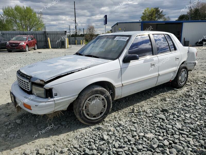 PLYMOUTH ACCLAIM 1993 white sedan 4d gas 1P3XA46K4PF536971 photo #1