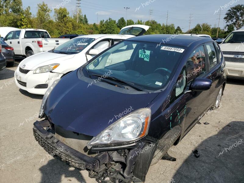 HONDA FIT SPORT 2010 purple hatchbac gas JHMGE8H48AC016466 photo #1